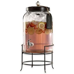 NEW Glass Beverage Dispenser with Stand (4 Liter)